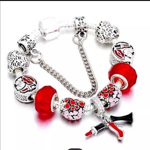 New 925 Silver Charm Bracelet